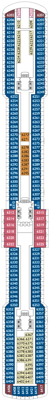 Costa Luminosa Deck plan & cabin plan