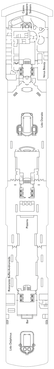Costa Luminosa Deck plan & cabin plan