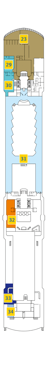 Costa Luminosa Deck plan & cabin plan