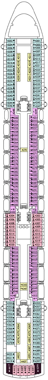 Costa Luminosa Deck Plan & Cabin Plan