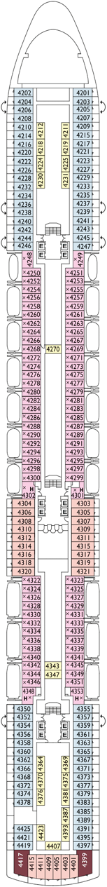 Costa Luminosa Deck plan & cabin plan