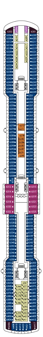 Costa Luminosa Deck plan & cabin plan