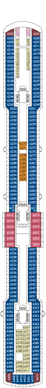 Costa Luminosa Deck plan & cabin plan