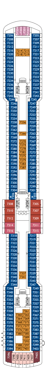 Costa Luminosa Deck plan & cabin plan