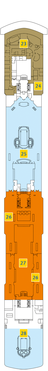 Costa Luminosa Deck plan & cabin plan