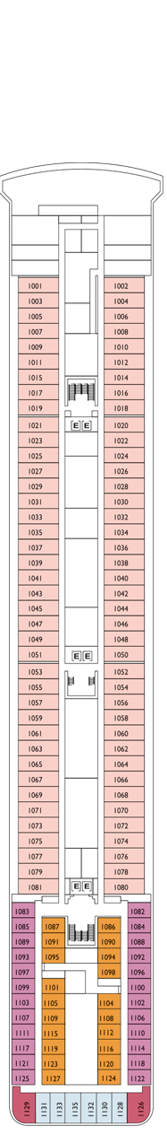 Costa Neoriviera Deckplan Kabinen Plan