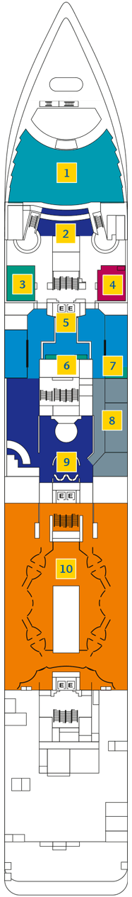 Costa Neoriviera Deckplan Kabinen Plan