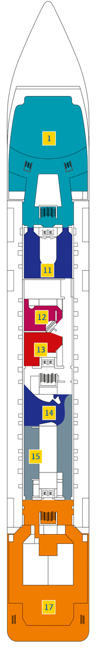 Costa Neoriviera Deckplan Kabinen Plan