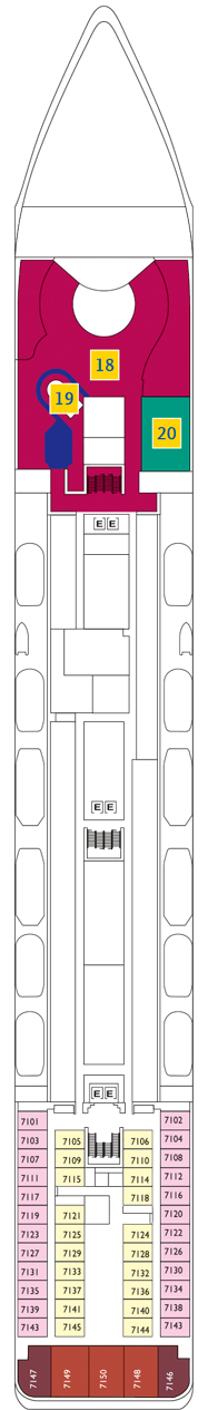 Costa Neoriviera Deckplan Kabinen Plan