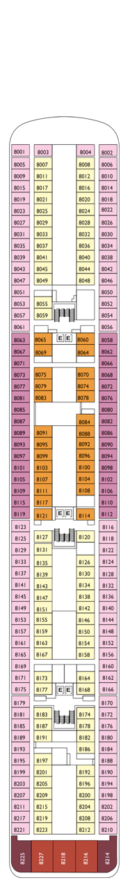 Costa Neoriviera Deckplan Kabinen Plan
