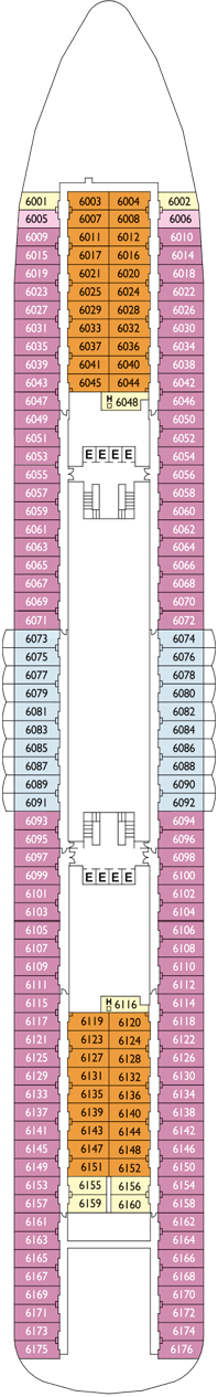 Costa Neoromantica Deckplan Kabinen Plan