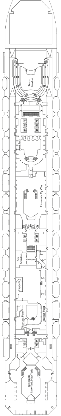 Deck Plan M S Costa Pacifica From 15 01 2015