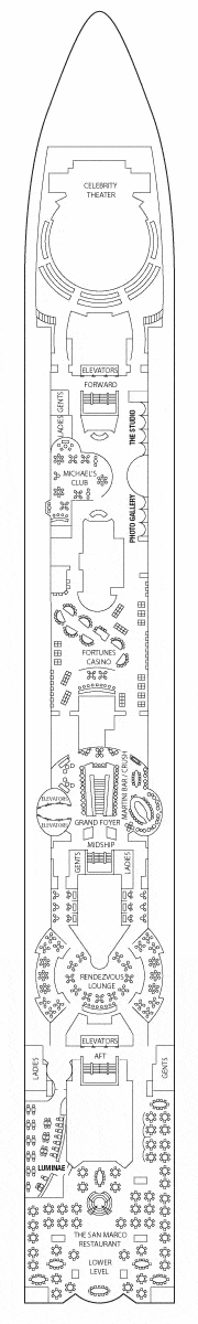 Celebrity Constellation Deck plan & cabin plan