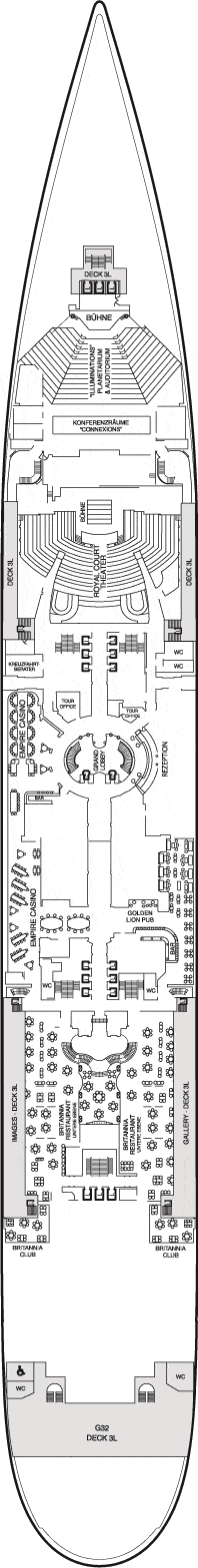 Queen Mary 2 Deck plan & cabin plan