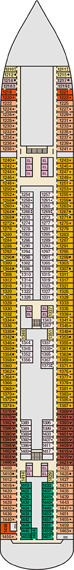 Carnival Magic Deck plan & cabin plan