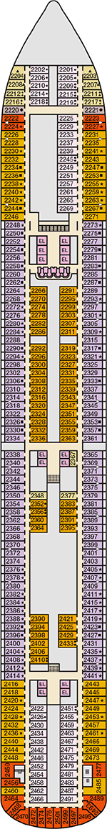 Carnival Magic Deck plan & cabin plan