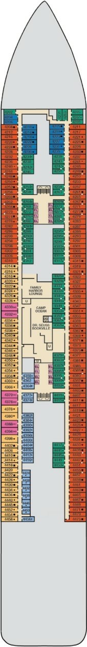 Carnival Celebration Deck plan & cabin plan