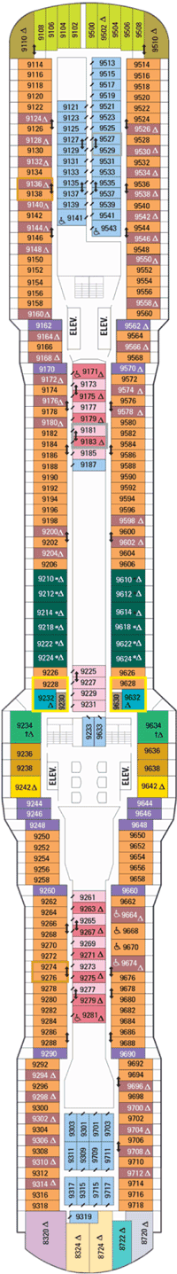 Anthem of the Seas Deck plan & cabin plan