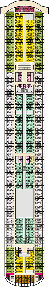 Carnival Magic Deck plan & cabin plan