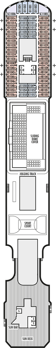 Deck plan M/S Nieuw Statendam unlimited validity