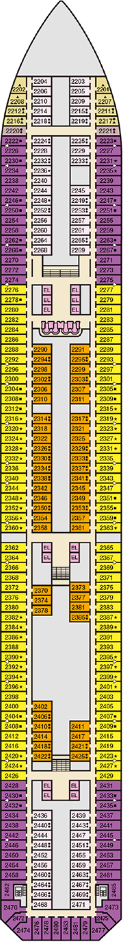 Carnival Conquest Deck plan & cabin plan