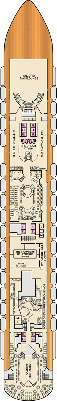 Carnival Dream Deck plan & cabin plan