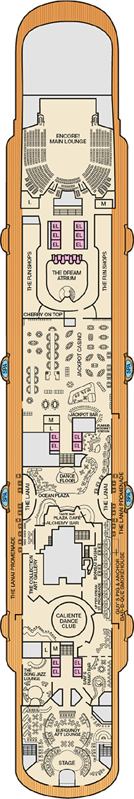 Carnival Dream Deck plan & cabin plan