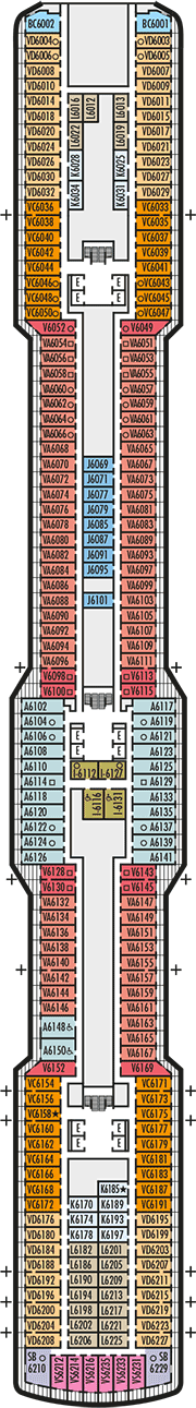 Nieuw Statendam Deck plan & cabin plan