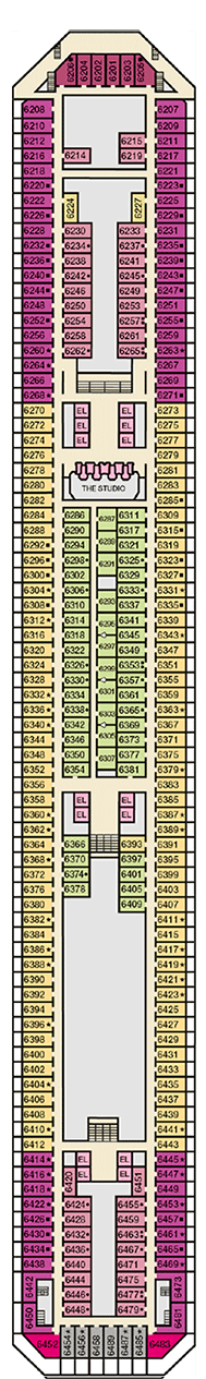 Carnival Conquest Deck plan & cabin plan