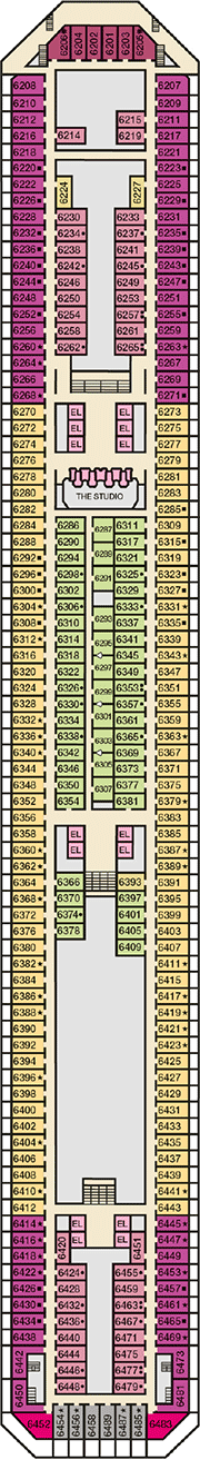 Carnival Conquest Deck plan & cabin plan