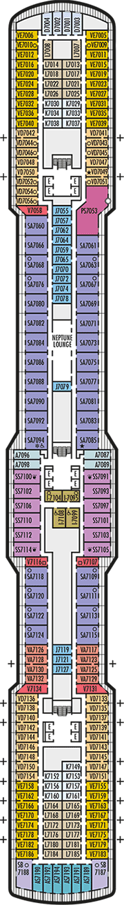 Nieuw Statendam Deck plan & cabin plan