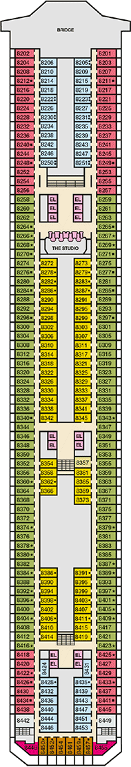 Carnival Conquest Deck plan & cabin plan