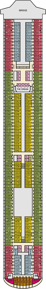 Carnival Dream Deck Plan & Cabin Plan