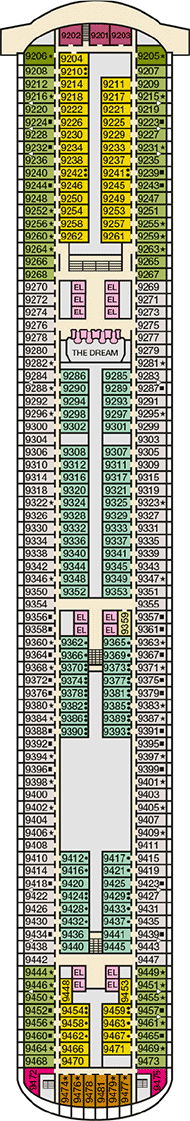 Carnival Dream Deck plan & cabin plan