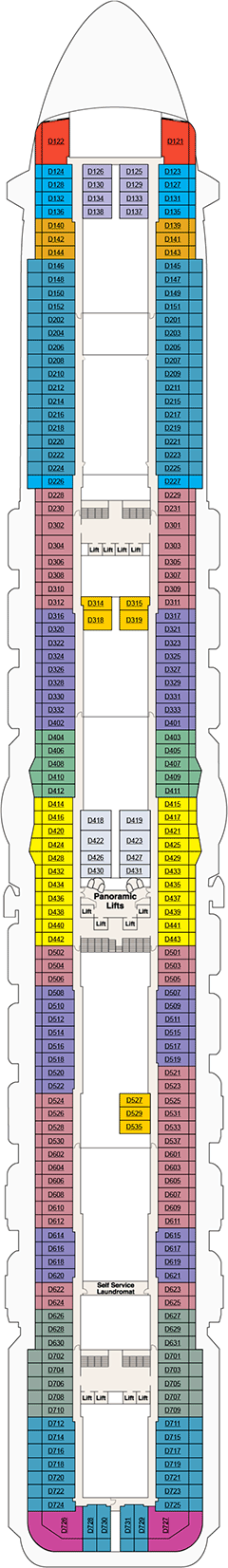 Sky Princess Cruise Ship Deck Plans