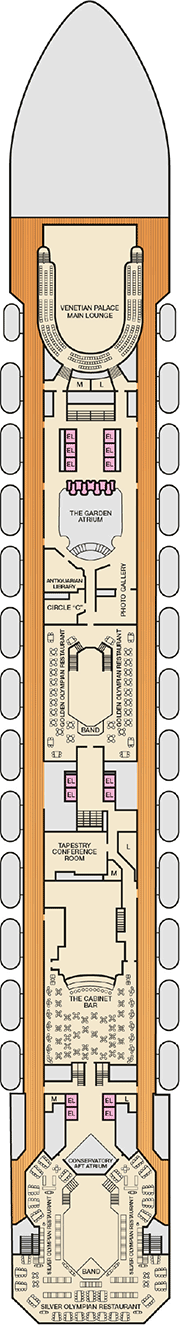 Carnival Liberty Deck plan & cabin plan