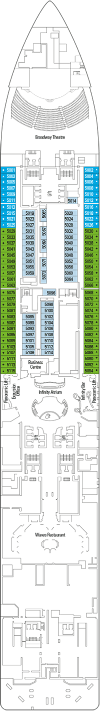 Deck plan MSC Meraviglia from 10/05/2016