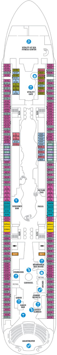 Harmony of the Seas Deck plan & cabin plan