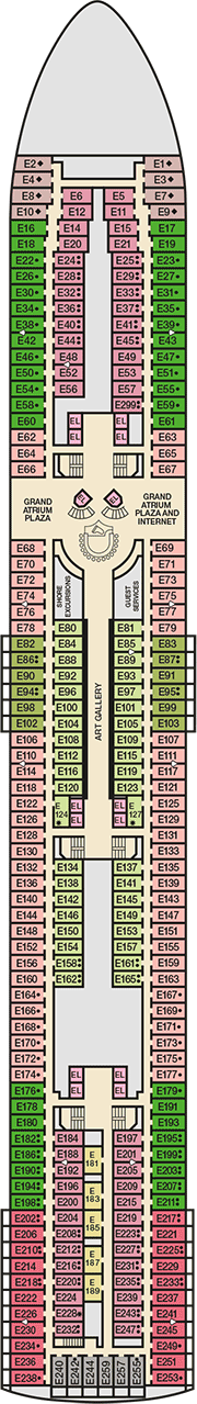 Carnival Fascination Deck plan & cabin plan