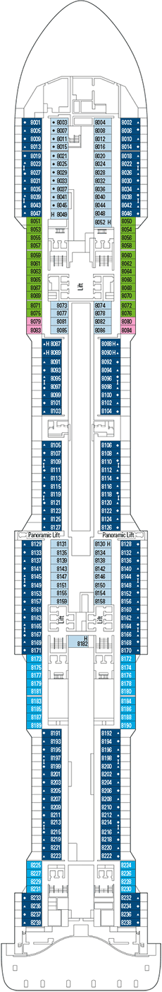 Deck plan MSC Meraviglia from 10/05/2016