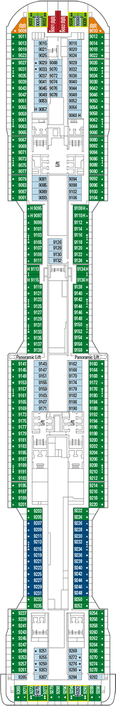 Deck plan MSC Meraviglia from 10/05/2016