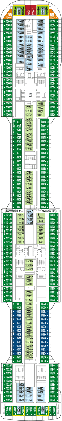 Deck plan MSC Meraviglia from 10/05/2016