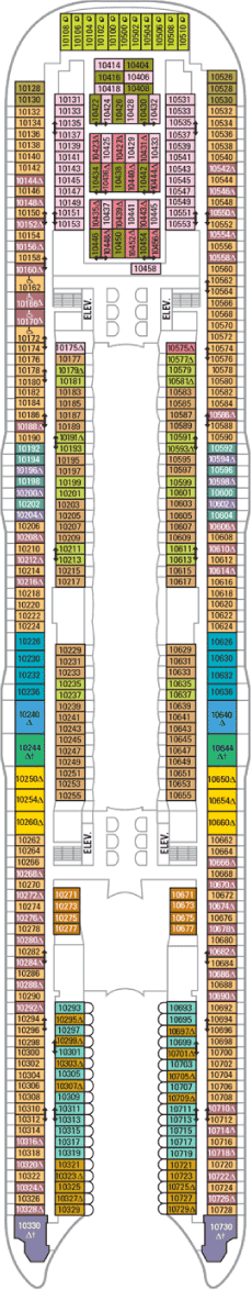 Harmony of the Seas Deck plan & cabin plan