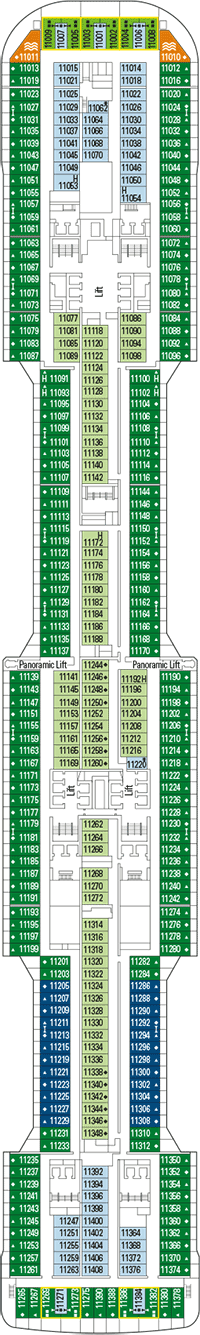 Deck plan MSC Meraviglia from 10/05/2016