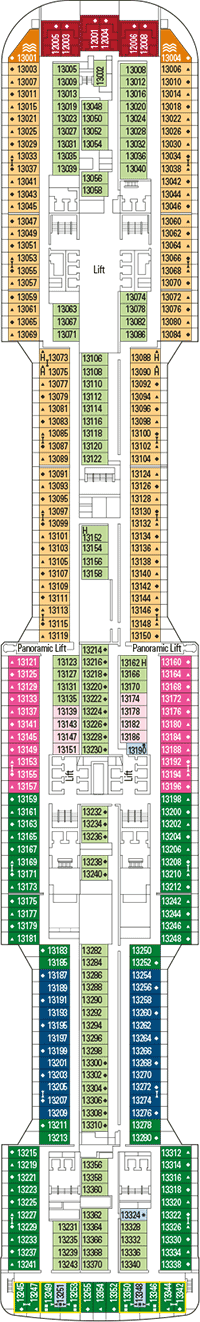 Deck plan MSC Meraviglia from 10/05/2016