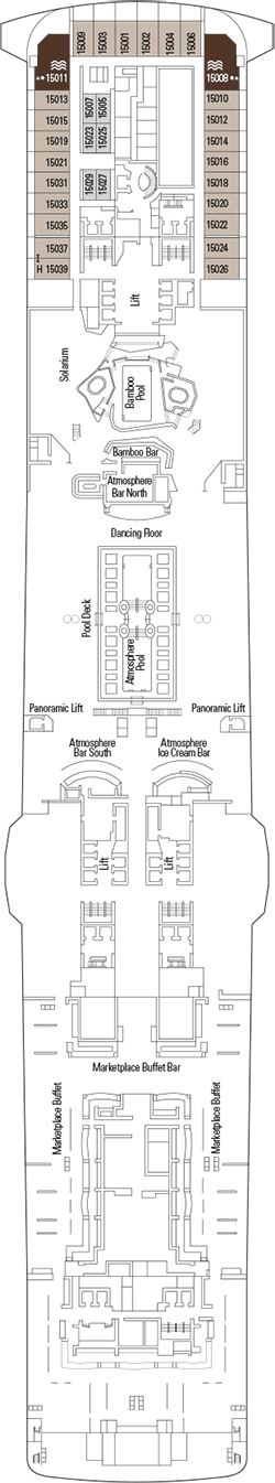 Deck plan MSC Meraviglia from 10/05/2016