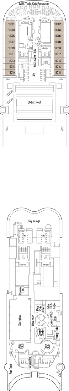 Deck plan MSC Meraviglia from 10/05/2016