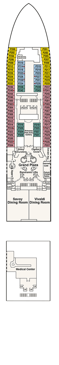 Diamond Princess Deck plan & cabin plan