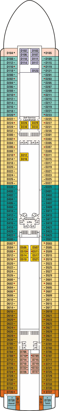 Diamond Princess Deck plan & cabin plan