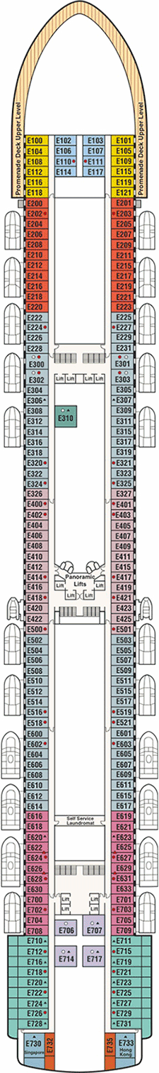 Deck Plan M S Diamond Princess From 20 02 2018